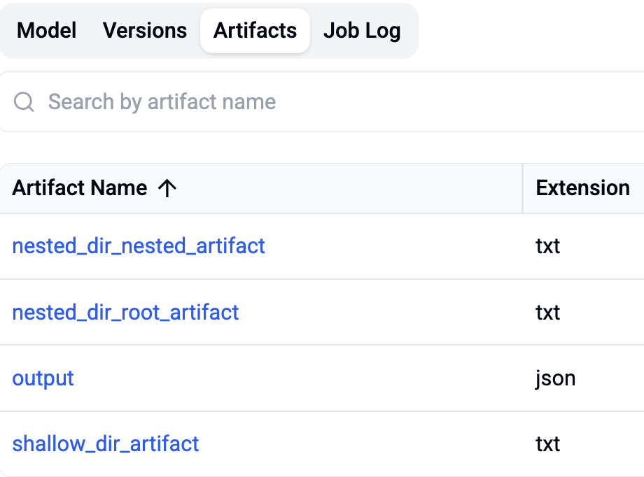 Diagnostics job results